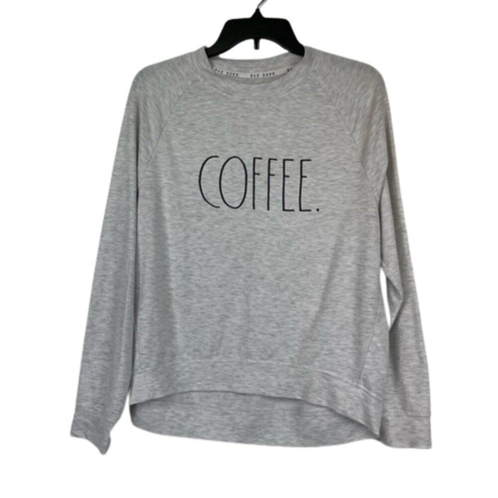 Rae Dunn COFFEE pullover sweatshirt size Small